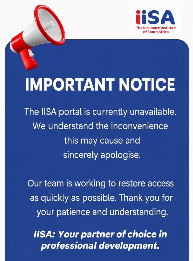 IISA Membership Portal Temporarily Unavailable