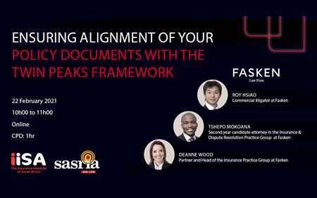 Ensuring alignment of your policy documents with the Twin Peaks framework