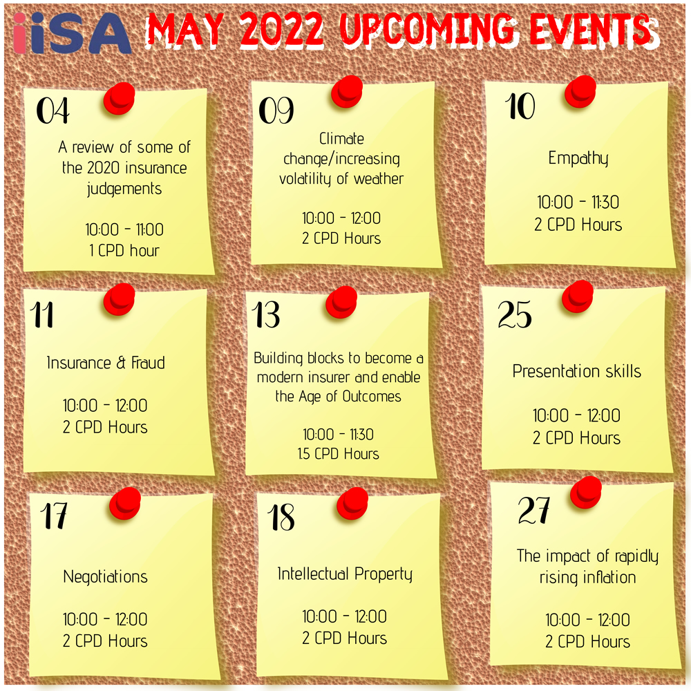 IISA Upcoming events